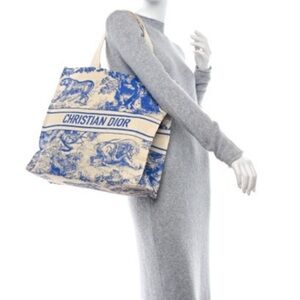 Dior Blue and Cream Tote Bag